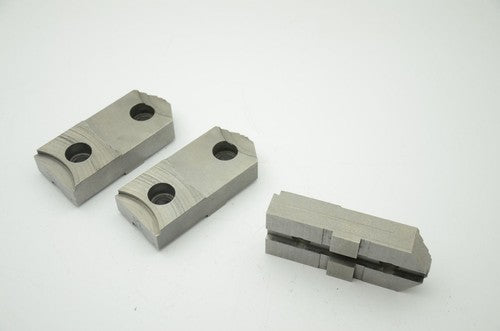 Tongue & Groove Steel Chuck Jaws, 4.5" x 2" x 1-1/16", Set of 3 (J31)