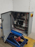 Hoffman Control Cabinet IDEC FA-3S PLC Numatics 3 Solenoid Valve ABB Contactors