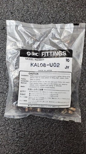 10x SMC KAL08-U02 Antistat One-Touch Fittings 8mm Applicable Tubing 1/4" Thread