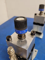Pneumax Pneumatic Dual Cylinder Actuator w/ Adjustable stops 2420A1513