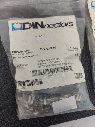DINnectors DN-4JM10 Jumper Bar Kit 4 Pole for DN-D10 DN-M10 Terminal Blocks