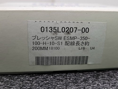 Tokyo Keiki ESMP-350 Pressure Sensor Switch 100-H-10-S1 Industrial
