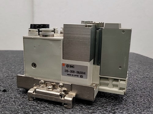 SMC ZZQ-ZB2B Vacuum Ejector Manifold with 3x ZQ Series Modules Rail Mount