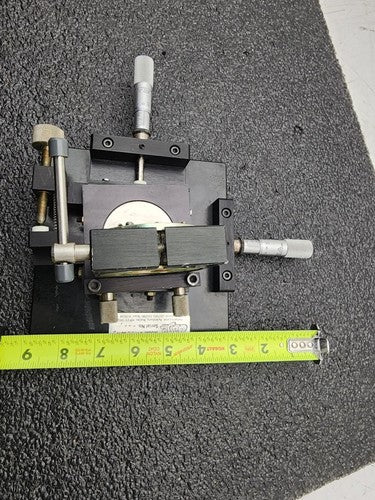 Dage 3 Axis Mirror Laser Lens Positioning X-Y-Theta Optical Stage Starrett Micro