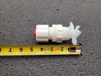 Entegris Fluoroware 201-97-01 2-Way Manual Diaphragm Valve 1/4" Flaretek Fitting