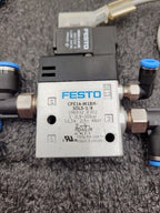 Lot 8 of Festo Electro Pneumatic Solenoid Valve Manifold Robot Control 24VDC