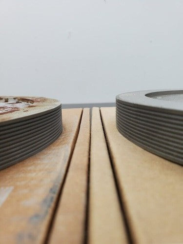 4x Turner Grooved 8" Diamond Plated Grinding Wheel Sapphire 800 Grit (F)