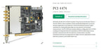 National Instruments 189545C-01 NI 4474 PCI 4-Input Sound and Vibration Device