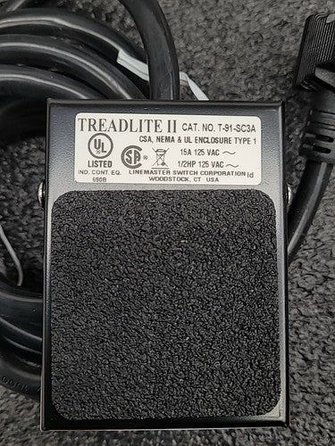 Linemaster Treadlite II II T-91-SC3A Industrial Foot Switch Push Pedal Guarded