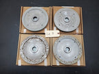4x Turner Grooved 8" Diamond Plated Grinding Wheel Sapphire 800 Grit (D)