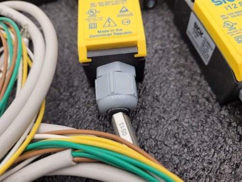 Sick S Series Safety Interlock Door Switch w/ Wire + Key i12-SB213 2x N/C 1x N/O