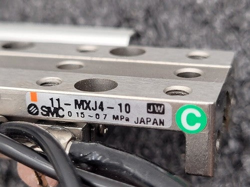 SMC 11-MXJ4-10 Slide Table Clean Room MXS/MXJ Guided Cylinder w/ D-M9N Sensors