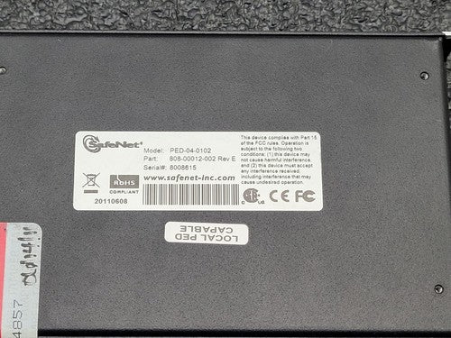 SAFENET LUNA PDE-04-0102 KEYPAD 808-00012-002 Rev E