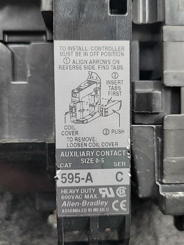 Allen Bradley 509-BOD NEMA Size 1 Motor Starter Contactor CB236 Coil