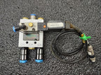 Lot of 2x SMC VZ3123-5MOZ-M5-Q and  2x VZ3123-5MOZ-M5 Pneumatic Valve Blocks