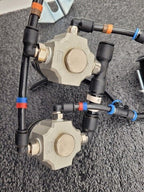 SMC Panel Mounted 2x AR111-02-X102 Regulator 2x Gauge Setup 100PSI with Clips