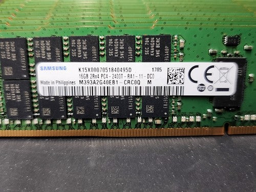 Lot of 16x 16GB Samsung 256GB PC4 2400T DDR4 ECC Server RAM Memory M393A2G40EB1