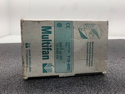 Multifan T15-WD Mechanical Thermostat TT15WDCAM1A 240V AC SD with Sensor Probe