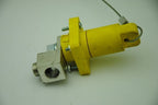 Leviton Single-Pole Female Receptacle, Yellow, 5/8" ID