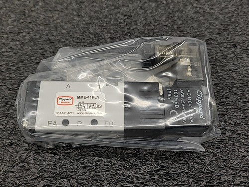 Clippard Maximatic MME-41PES Solenoid Valve 110VAC DIN Coil (19E20)