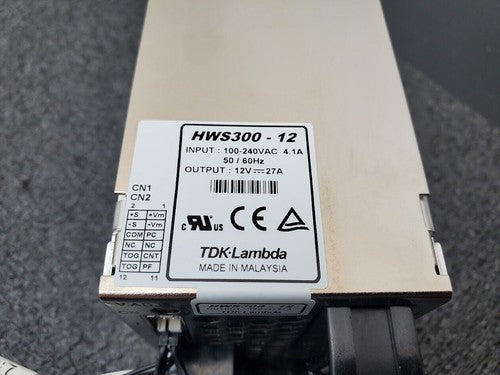 TDK Lambda HWS300-12 12VDC 27A Power Supply 100-240VAC Input HWS30012 HWS300