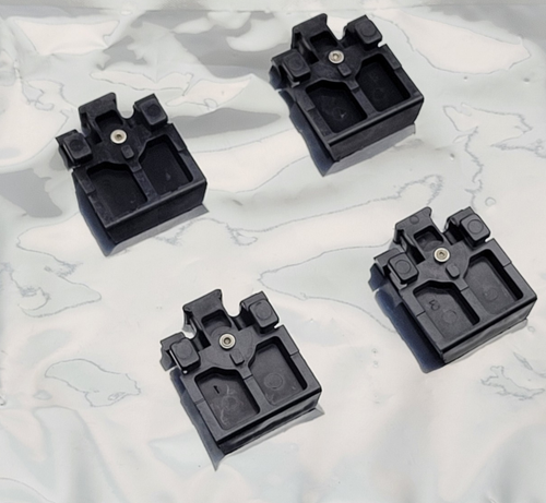 Set of 4 HP 5060-0767 Old Style Test Equipment Feet Original OEM Black
