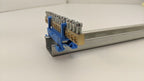 Lot of 2 DIN Rail Mount Brass Ground Grounding Strip 15x 4AWG Copper Wire