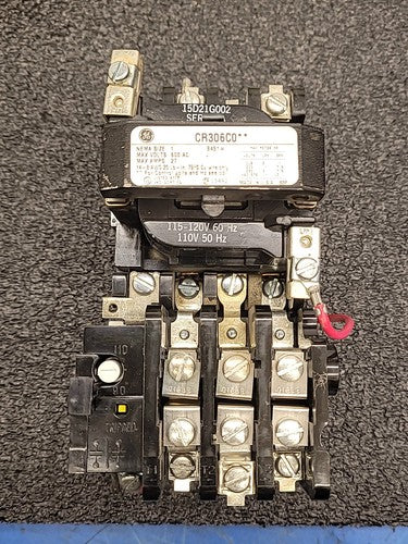 GE General Electric CR306C0 NEMA Size 1 Motor Starter Contactor Lot of 3