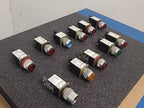Allen Bradley 800MR Pilot Light Indicator Lot Various Colors Red Green Blue