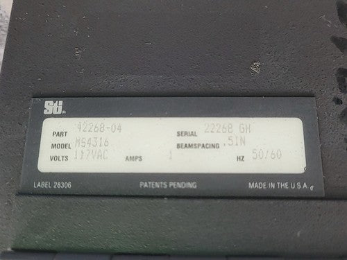 STI miniSafe MS4316  Safety Light Curtain 7.5" Beam Pair w/ Controller 42268-04