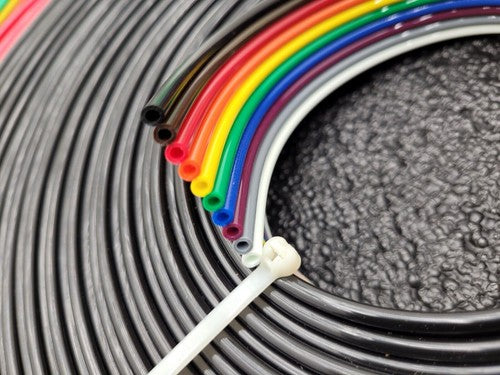 Lot of 3x 5WMP 95A Polyurethane Multi-Colored Ribbon Tubing (MCR) 5/32 x 3/32