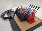 Norcan Proportional 5x Valve Block with 4x Solenoid Controls Manual Lever