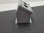 Hoffman E-E-2PBA Pushbutton Enclosure 2 Hole Steel NEMA Type 12 13 Gray Box