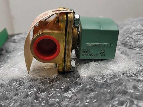 ASCO RedHat SC8210G002E Solenoid Valve 1/2" NPT Brass Coil 120VAC 302273-E