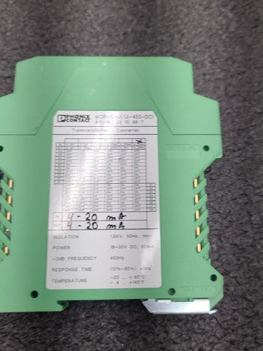 Phoenix Contact MCR-C-UI/UI-450-DCI Signal Conditioner Isolator 2810887