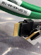Lot of 2x SFF-8644 Mini SAS HD to Slimline x4 SFF-8654 4i Straight 38 Pin Cable