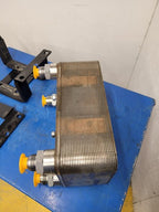 Stainless Steel 30 Plate Heat Exchanger 15"x9"x6" 1.25" Ports w/Mounting Braket
