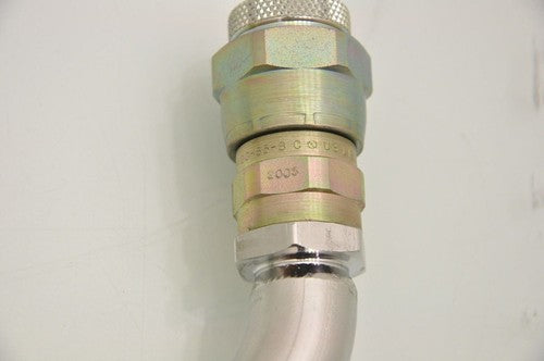 Lot 2 U-Shaped Piping Fixtures Compressed Helium Quick Connects Sealed SS P5400