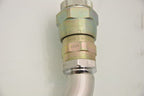 Lot 2 U-Shaped Piping Fixtures Compressed Helium Quick Connects Sealed SS P5400