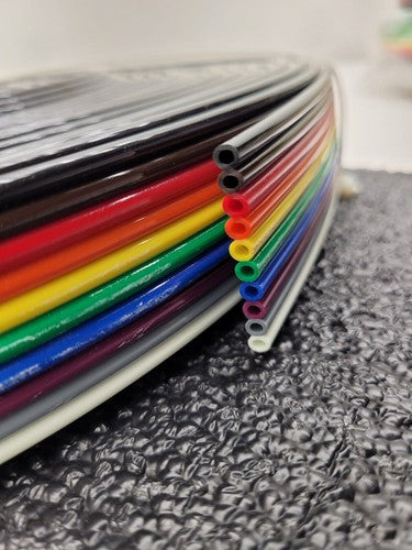 5WMP 95A Polyurethane Multi-Colored Ribbon Tubing (MCR) 5/32 x 3/32 10x Tubes