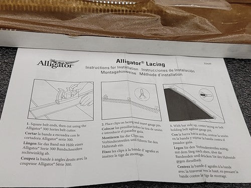Flexco Alligator Steel Belt Lacing 3/32" - 9/64" Fastener Set Kit 7-12 Set of 3