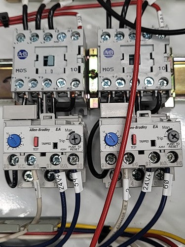 Hoffman Control Cabinet IDEC FA-3S PLC Numatics 3 Solenoid Valve ABB Contactors