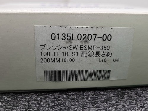 Tokyo Keiki ESMP-350 Pressure Sensor Switch 100-H-10-S1 Industrial