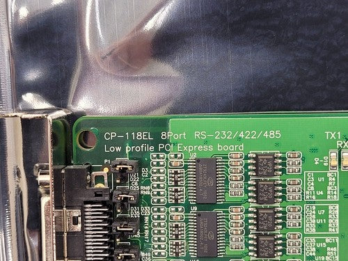 Moxa CP-118EL 8 Port Low Profile PCI Express Board RS-232/422/485 Damaged Cable