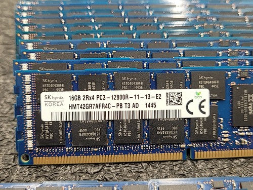 Lot of 66 16GB Samsung SK Hynix Server RAM Mixed DDR3 ECC Registered Memory