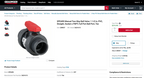 Spears 3629-015 PVC Ball Valve 1-1/2" IPS EPDM F1070 NSF-61 G 20RK57