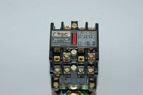 Allen Bradley 700DC-N600A1 AC Control Relay 10A Contact Rating 120VAC Coil