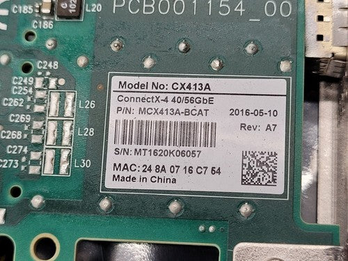 Mellanox ConnectX-4 LX PCIe 40/56GBe Full Height Ethernet Adapter MCX413A-BCAT