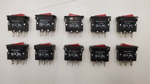 Lot of 10 TE Potter & Brumfield W51-A121B1-10 Thermal Circuit Breaker 10A 125VAC