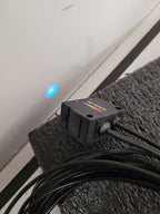 Keyence Digital RGB CZ-V21A w/ CZ-H37S Fiberoptic Reflective Sensor Head 11-20mm